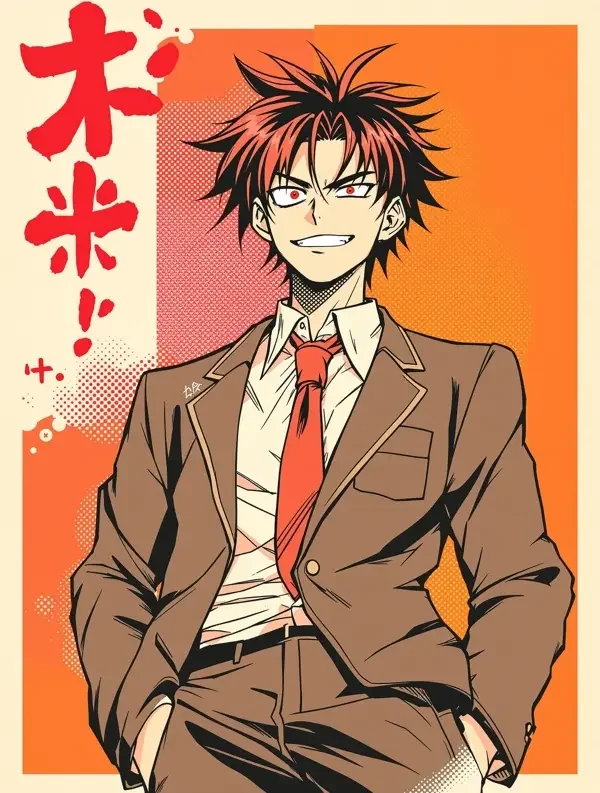 热血高校漫画封面